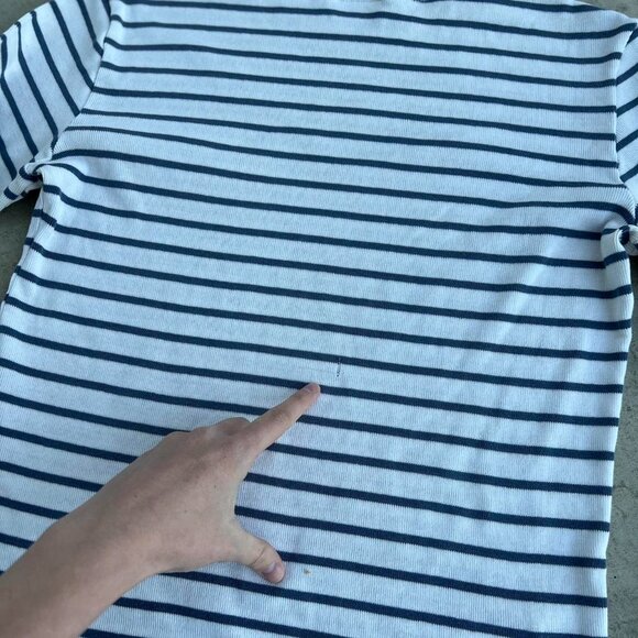 Vintage LL Bean Striped Sweater Shirt Women's Medium - Picture 8 of 8